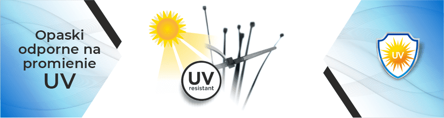 Czy czarne opaski zaciskowe są odporne na działanie promieni UV?